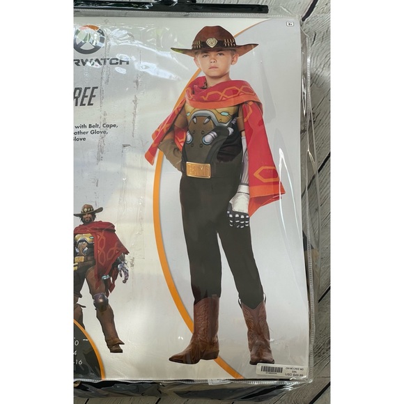 Spirit Halloween Overwatch McCree/Cassidy Boys Halloween Costume - Picture 2 of 7